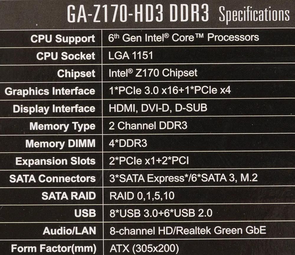 Z170 ddr3 hotsell