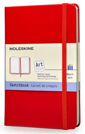 Блокнот Moleskine Art,  104стр,  твердая обложка,  красный [artqp063r]