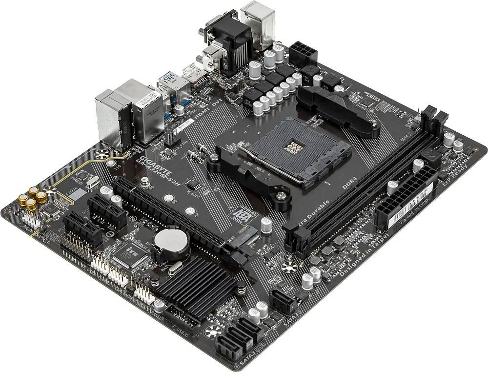 Gigabyte GA A320M S2H SocketAM4 AMD A320 mATX Ret 1029346