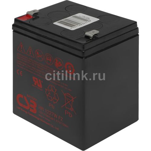 Аккумуляторная батарея CSB HR1227W F2 для ИБП, 12В, 7.5Ач