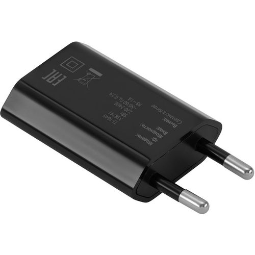 Сетевое зарядное устройство Buro TJ-164b, USB-A, 5Вт, 1A, черный
