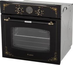 Духовой шкаф электрический GEFEST ЭДВ ДА 602-02 К93, 55л, черный/рисунок