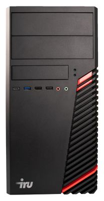 Компьютер iRU Home 320A3SM,  AMD Athlon 3000G,  DDR4 8ГБ, 240ГБ(SSD),  AMD Radeon Vega 3,  Free DOS,  черный [1885374]