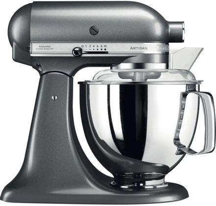 Миксер планетарный KitchenAid 5KSM175PS, 300Вт, серебристый [5ksm175psems]