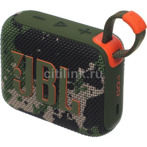Колонка портативная JBL GO 4, 4.2Вт, камуфляж [jblgo4squad]