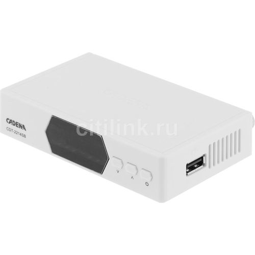 Ресивер DVB-T2 Cadena CDT-2214SB, белый