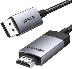 Изображение товара Кабель HDMI (м) - DisplayPort (м) UGREEN DP119 4K, 2м, черный Изображение товара Кабель HDMI (м) - DisplayPort (м) UGREEN DP119 4K, 2м, черный