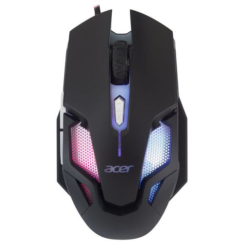 Мышь проводная Acer OMW125, игровая, оптическая, USB, 3200dpi, черный [zl.mceee.00z]