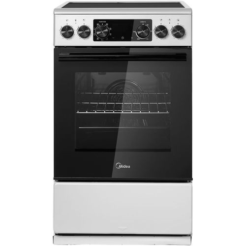 Электрическая плита Midea MFO-D4E20T9E(SL), стеклокерамика, электрическая, без крышки, серый/черный