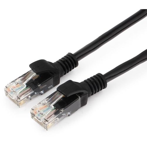 Патч-корд CABLEXPERT PP10-15M/BK литой (molded), UTP, кат.5E, 15м, 4 пары, 26AWG, 0.02мм, медь, многожильный, черный
