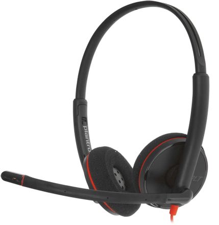 Гарнитура POLY Blackwire 3220,  для компьютера, накладные,  проводные, черный [8x228a6]