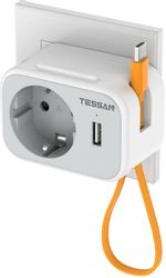 Сетевой фильтр TESSAN TS-332, серый