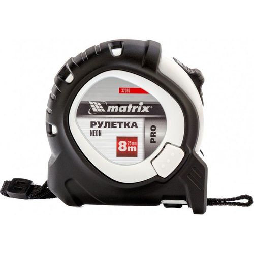 Рулетка строительная MATRIX Neon, 8м x25мм [32593 ]