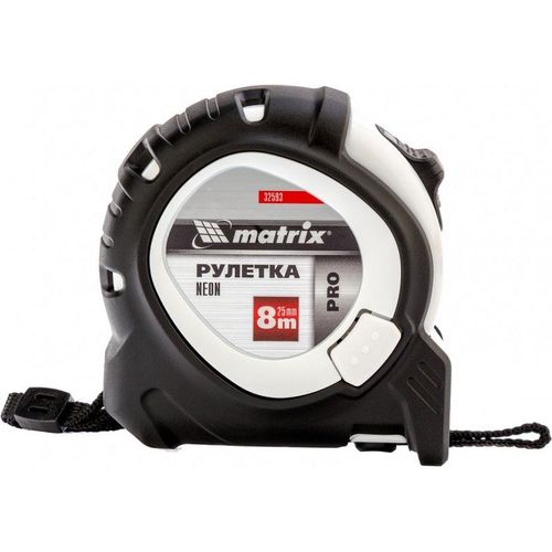 Рулетка строительная MATRIX Neon, 8м x25мм [32593 ]