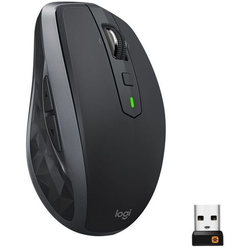 Мышь беспроводная Logitech MX Anywhere 2S, Bluetooth/Радио, оптическая, USB, 4000dpi, черный [910-006211]