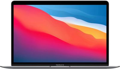 Ноутбук Apple MacBook Air A2337 MGN63LL/A, 13.3", IPS, Apple M1 8 core 3.2ГГц, 8-ядерный, 8ГБ 256ГБ SSD,  Mac OS, серый космос