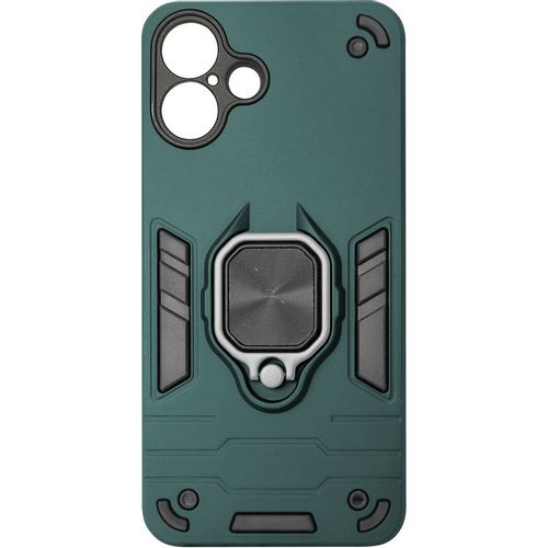 Чехол (клип-кейс) BORASCO Anti-Shock case, для Apple iPhone 16, противоударный, зеленый опал [74535]