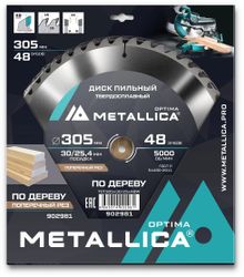 Пильный диск METALLICA 902981, 305мм, по дереву