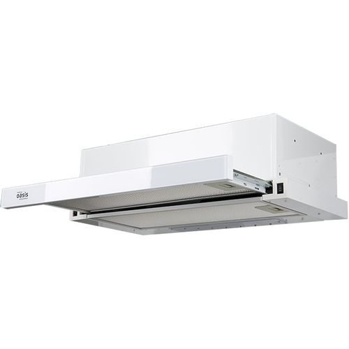 Встраиваемая вытяжка OASIS UV-60WG (F), управление кнопочное, белый