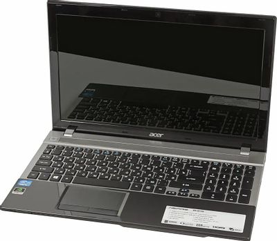 Ноутбук Acer Aspire V3-571G-53234G50Maii NX.M6AER.007, 15.6", Intel Core i5 3230M 2.6ГГц, 2-ядерный, 4ГБ DDR3, 500ГБ,  NVIDIA GeForce  GT 730M - 2 ГБ, Linux, серый