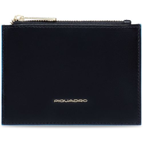 Чехол для кредитных карт Piquadro Blue Square PP6659B2R/N, кожа натуральная, черный