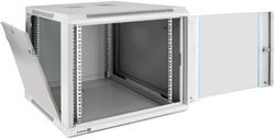 Шкаф коммутационный EXEGATE EC-WM-9U.600 EX298602RUS настенный, стеклянная передняя дверь, 9U, 600x500x600 мм