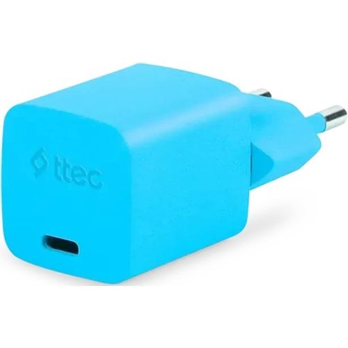 Сетевое зарядное устройство TTEC 2SCG20CNM, USB-C, USB-C, 20Вт, голубой