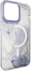 Чехол (клип-кейс) SWITCHEASY Artist M, для Apple iPhone 15 Pro, противоударный, прозрачный/фиолетовый