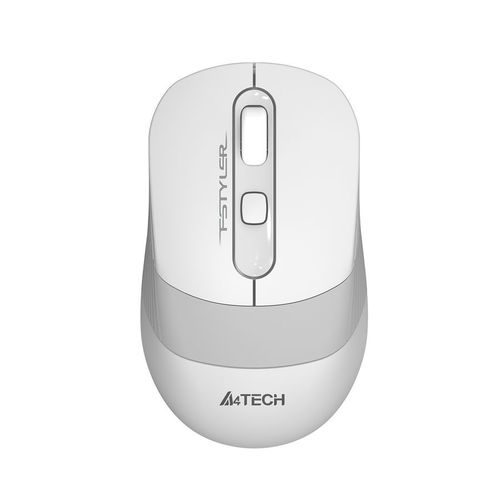 Мышь беспроводная A4TECH Fstyler FG10, радио, оптическая, USB, 2000dpi, белый и серый [fg10 white]