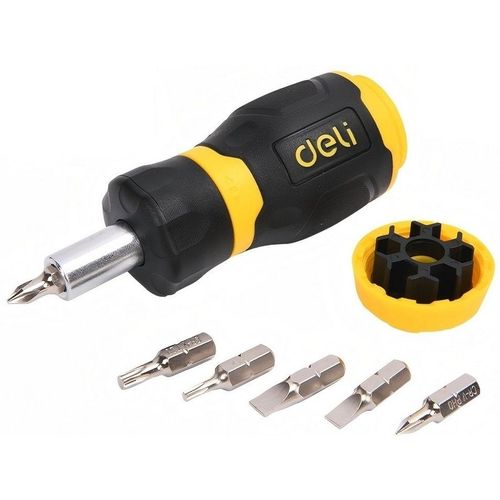 Отвертка с насадками Deli DL636182N, внутренний шестигранник 6 предметов