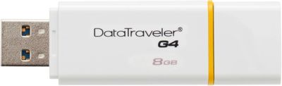 Флешка USB Kingston DataTraveler G4 8ГБ, USB3.0, белый [dtig4/8gb]