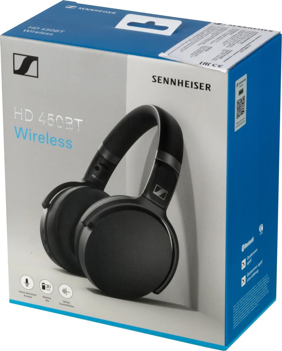 Sennheiser HD 450BT 3.5 Bluetooth USB Type C 508386 1214724