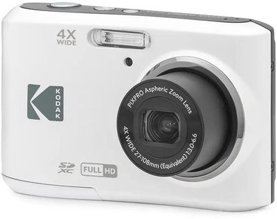 Характеристики Цифровой компактный фотоаппарат Kodak Pixpro FZ45, белый ...