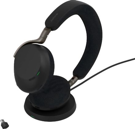 Гарнитура Jabra Evolve 3 75 MS, для компьютера/мобильных устройств, накладные, Bluetooth, черный