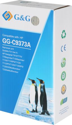 Картридж G&G GG-C9373A, №72, желтый / GG-C9373A