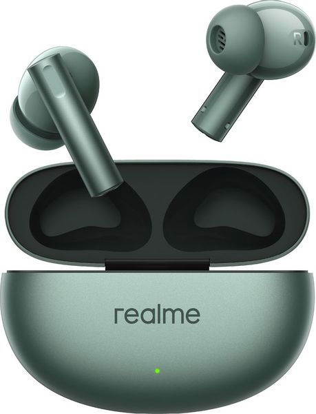 Наушники REALME Buds Air 6, Bluetooth, внутриканальные, зеленый [631209000124]