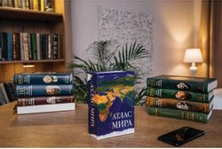 Сейф-книга BRAUBERG Атлас мира 55x115x182 мм ключевой