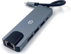 Стыковочная станция Digma DS-940,  USB Type-CхUSB,  серый