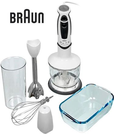 Блендер Braun MR530 Sauce, погружной, белый