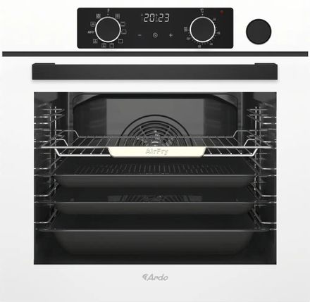 Духовой шкаф электрический Ardo BO810EAW2,  76л,  дверца с 3 стеклами,  белый/черный