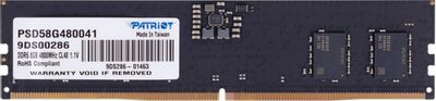 Оперативная память Patriot Signature PSD58G480041 DDR5 -  1x 8ГБ 4800МГц, DIMM,  Ret