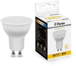 Упаковка ламп LED FERON GU10, софит, 9Вт, 10 шт.