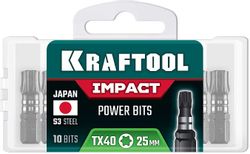 Набор бит Kraftool 26195-40-25-S10