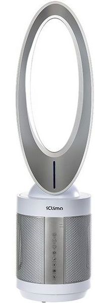Воздухоочиститель ICLIMA LUX-550FP,  до 100м2,  серебристый/белый