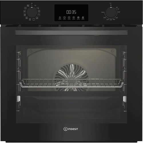 Духовой шкаф электрический Indesit IBFTE 3841 BL, 72л, дверца с 2 стеклами, черный