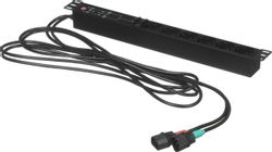 АВР Elemy (ATS-1602) 1U 19" ввод:2xIEC C14 выход:6xSchuko 8A черный