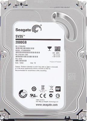 Жесткий диск Seagate SV35 ST2000VX000,  2ТБ,  HDD,  SATA III,  3.5"