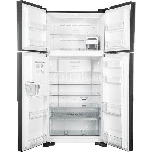 Холодильник двухкамерный Hitachi R-W660PUC7 GGR Side by Side, инверторный, серый