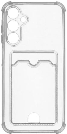 Чехол (клип-кейс) ZIBELINO Silicone Card Holder, для Samsung Galaxy A25, прозрачный [zsch-sam-a256-cam-trn]