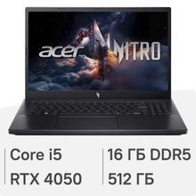 Изображение товара Игровой ноутбук Acer Nitro V 15 ANV15-52-50H9 15.6 IPS Intel Core i5 RTX 4050 16ГБ SSD